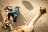TUNEZJA_2008_110, tunezja, podróże, wielbłąd, dromader, karawana, podróż, wielbłądnik, popas, pragni